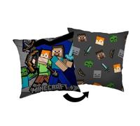 Minecraft - Coussin carré en polaire ""Mode Survie"" - Multicolore - 40 x 40 cm