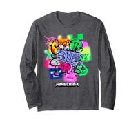 Minecraft Create Explore Survive Graffiti Style Lettering Manche Longue