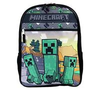 Minecraft Creeper and Mobs Sac à dos 40,6 cm, noir, 16", Sac à dos décontracté