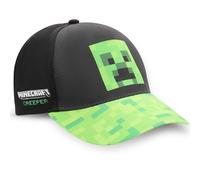 Minecraft Creeper Casquette de baseball, Noir/vert, 56