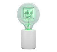 Paladone Lampe LED décorative Minecraft Creeper – E27 verre, sous licence officielle, cadeau gamer