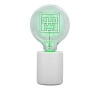 Minecraft Creeper Decorative LED Lamp - E27 Glass Bulb, Officially Licensed Gamer Gift, Ideal for Bedroom, Home, or Game Room - Paladone