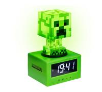 Paladone Réveil numérique Minecraft Creeper Icon – Officiellement licencié, musique & veilleuse – Vert