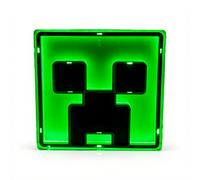 Paladone Creeper Lampe murale LED emblématique sous licence officielle Minecraft Décoration de chambre pour garçons et filles, veilleuse de jeu en vert vif