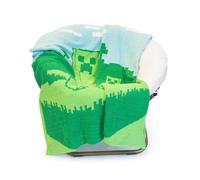 Minecraft Creeper Plaid Doux - 127 x 152 cm Maille pelucheuse, literie confortable