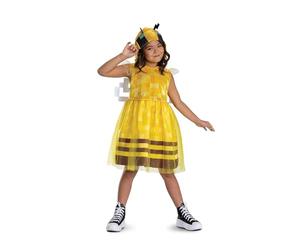 Minecraft - Déguisement Abeille pour Enfant Fille - Robe Jaune avec Serre-Tête Antennes - Taille M (7 à 8 Ans) - Licence Officielle - Costume Halloween, Carnaval ou Fête Déguisée Inspiré du Jeu Vidéo