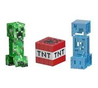 Minecraft Diamond Level Figurine Creeper avec son Arme Bloc TNT et Accessoires Mattel Multicolore Multicolore G