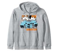 Minecraft Dungeons 2 Defend Explore Survive Manga Panels Sweat à Capuche