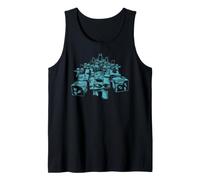 Minecraft Dungeons 2 Large Horde of Monster Mobs Blue Shade Débardeur
