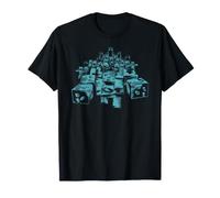 Minecraft Dungeons 2 Large Horde of Monster Mobs Blue Shade T-Shirt