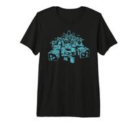 Minecraft Dungeons 2 Large Horde of Monster Mobs Blue Shade T-Shirt Haut de Gamme