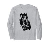 Minecraft Dungeons 2 Monochrome Brushstroke Art Creeper Manche Longue