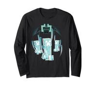 Minecraft Dungeons 2 Warden Behind Glowing Blue Creepers Manche Longue