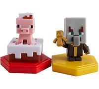 Mattel set Minecraft Earth Boost Mini 5 cm rose/gris 2-pièces Gris