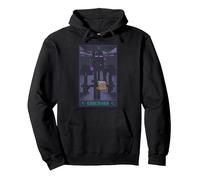 Minecraft Enderman Tarot Sweat à Capuche, Unisexe pour Adultes, Noir, XL