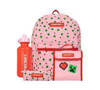 Minecraft Enfants Sac à dos 4 pièces Rose Taille Unique