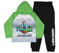 Minecraft Ensemble sweat à capuche et pantalon en polaire 2 pièces pour garçons