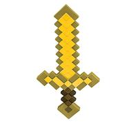 Minecraft - Épée en Or - Licence Officielle Mojang - Accessoire Immersif pour Fans - Taille Unique - Idéal pour Jeux De Rôle - Costume Et Accessoires - Cadeau pour Enfants À Partir Dès 3 Ans