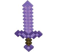 Minecraft | Épée Enchantée 51 cm | Licence Officielle Mojang | Accessoire Immersif Pour Fans | Taille Unique | Idéal Pour Jeux De Rôle | Costume Et Accessoires | Cadeau Pour Enfants À Partir Dès 3 Ans