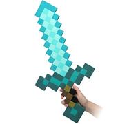 Minecraft EVA diamant Epée jouet Props Modèle Diamond Sword 60cm bleu