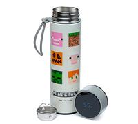 Minecraft Faces Hot & Cold Digital Thermometer Bottle, White