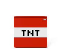 Minecraft - Fauteuil pivotant rembourré 360° avec accoudoirs - Design Creeper Officiel - Siège Gamer Enfant/ado Confortable - 69x96x75 cm