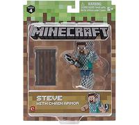 Minecraft - Figurine 7Cm - Steve en Armure & Cote de Mailles Série 4 Vague 1