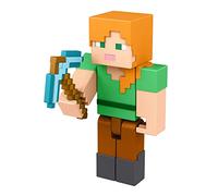 Minecraft - Figurine Alex Build-a-Portal - Figurine Articulée avec 1 Élément de Portail et 1 Accessoire - À Collectionner - 8,25 cm - Cadeau dès 6 ans, HFC34