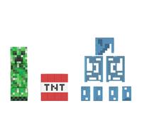 Mattel Figurine articulée Minecraft Diamond Level Creeper 14 cm, accessoires en métal, Dès 6 ans