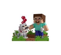 Minecraft - Figurine Taming a Wolf 10 cm
