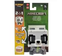 Mattel Minecraft Flippin' Figs – Figurines 2 en 1, 9,5 cm, têtes surdimensionnées (HTL48)