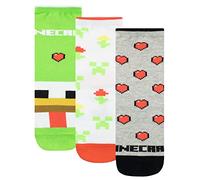 Minecraft Fille Chaussettes Pack de 3 Multicolore 31-36