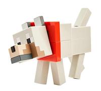 Minecraft Fusion figurine Loup 20 cm à Assembler, Jouet d’Action et d’Aventure pour Enfant Inspiré par Le Jeu Vidéo, GVV16