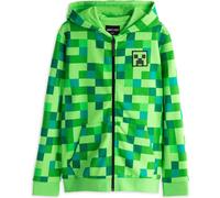 Minecraft garçon Creeper personnage Veste à capuche NS336 (9-10 ans (140)) (Vert pixel)