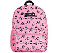 Minecraft Get Trend Sac a Dos Garcon, Fermeture Eclair et Sangle Réglable Sac Dos avec Compartiments Multiples Pour École, Sortie ou Voyage, Gaming Merchandise Cadeau Garcon (Rose)