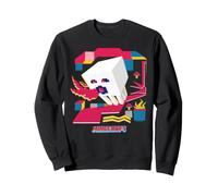 Minecraft Ghast in Colorful Nether World Pop Style Portrait Sweatshirt