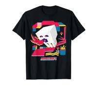 Minecraft Ghast in Colorful Nether World Pop Style Portrait T-Shirt