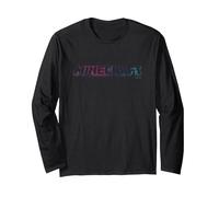 Minecraft Glitching Pixelated Gradient Logo Manche Longue, Unisexe pour Adultes, Noir, XXL