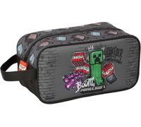 Minecraft Graffiti - Sac à chaussures moyen, multifonction, pour sport, extrascolaire, football, confortable et polyvalent, 29 x 14 x 15 cm