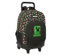 Safta Minecraft 33l 33x45x22 Cm Wheeled Backpack Noir Enfants