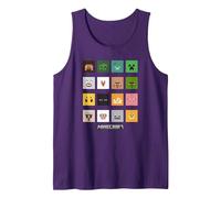 Minecraft Group Shot Animals & Enemies Débardeur, Homme, Violet, L