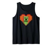Minecraft Heart Logo Creeper Fill Débardeur