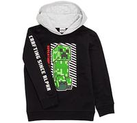 Minecraft Hoodie Boys Enfants Jeu Creeper Black Capuche Jumper