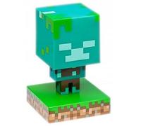 Minecraft Icons Drowned Zombie 3D Bureau Lumière Lamp Lampe Paladone Products