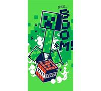 Minecraft Jerry Fabrics Boom Serviette de Bain 70 x 140 cm
