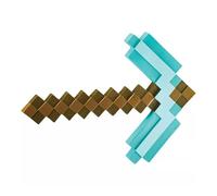 Disguise Cosplay Pioche Minecraft Half Moon Bay Bbq Marron et bleu Blanc