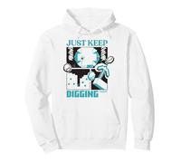 Minecraft Just Keep Digging Pickaxe & Creeper Looking Down Sweat à Capuche