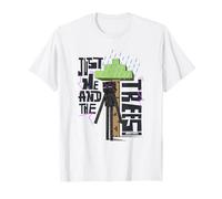 Minecraft Just Me And The Trees Enderman Covering From Rain T-Shirt