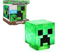 Lampe de Bureau Minecraft Creeper avec Sons Officiels - Lampe de Nuit Portable pour Chambre ou Décor Gamer, Cadeau Officiel