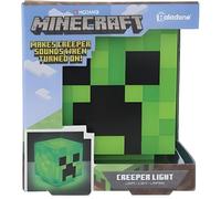 Lampe de Bureau Minecraft Creeper avec Sons Officiels - Lampe de Nuit Portable pour Chambre ou Décor Gamer, Cadeau Officiel